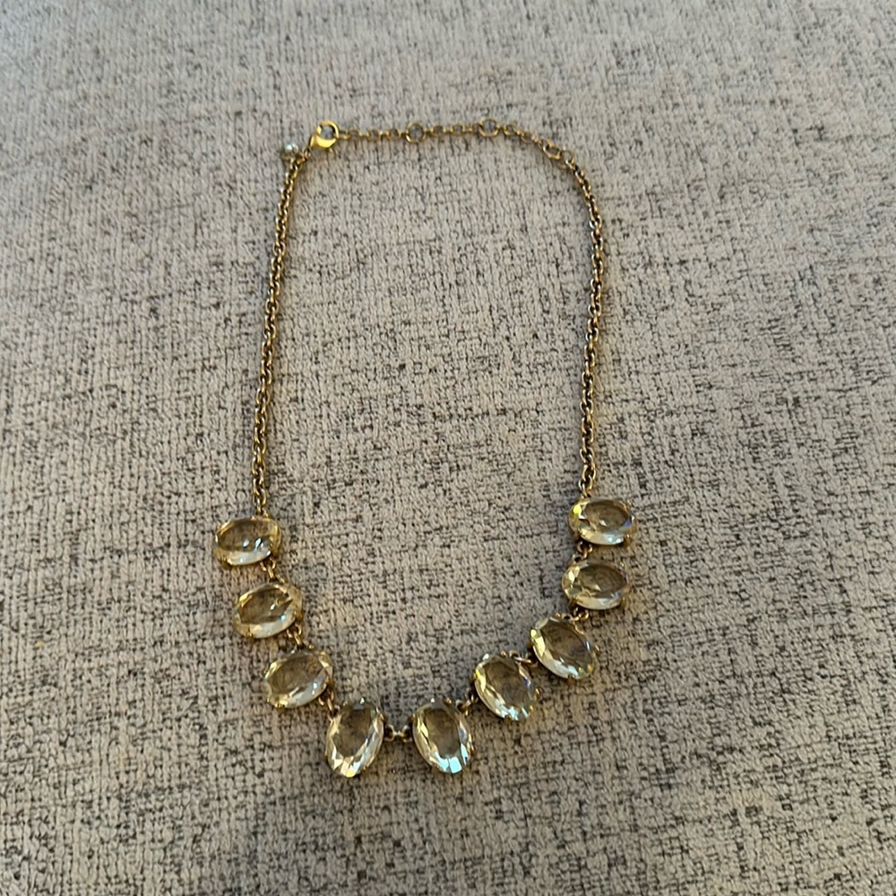 Jcrew oval jewel necklace